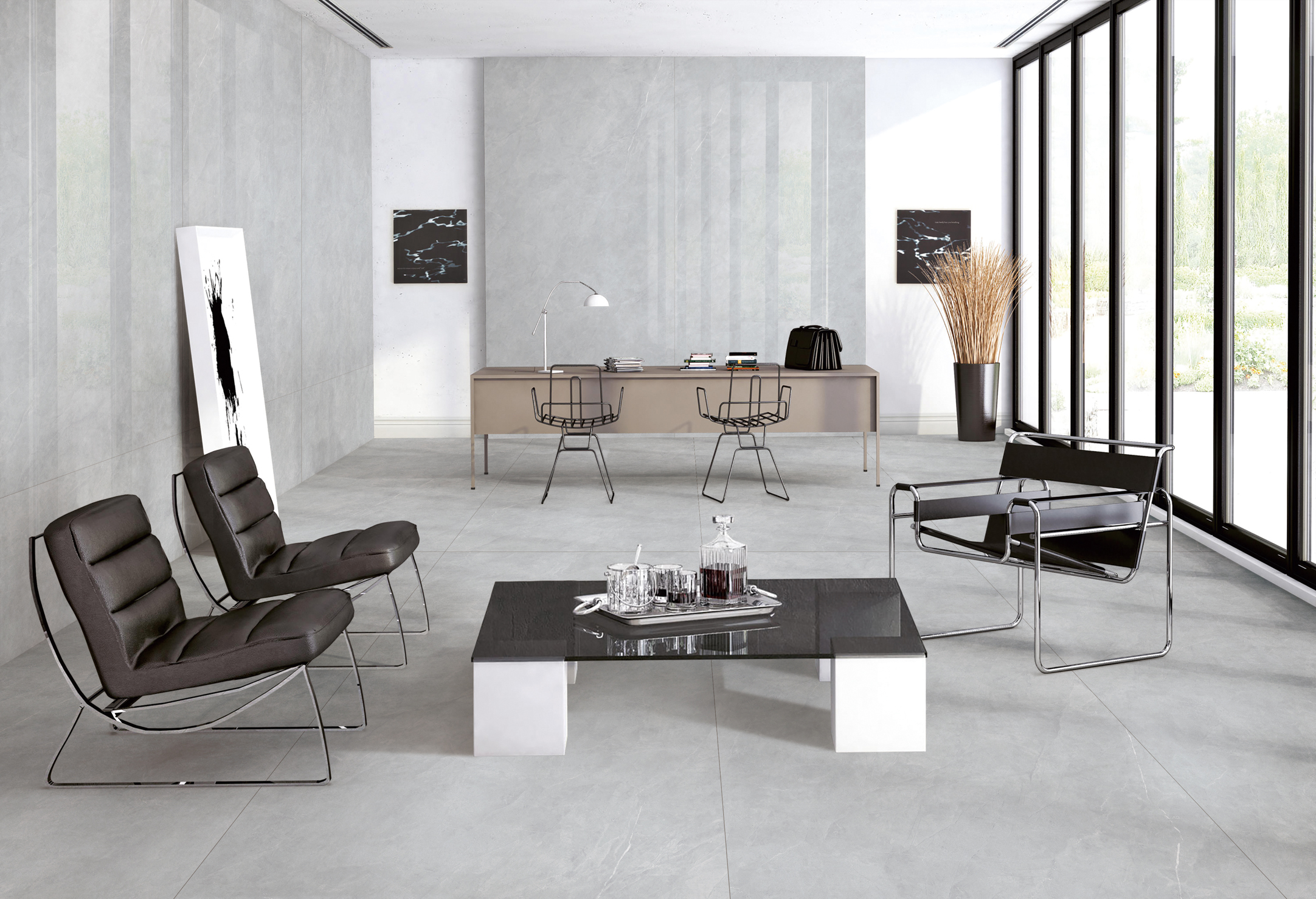 Porcelain Slab Floor and Wall Tile 120-240DB8352M