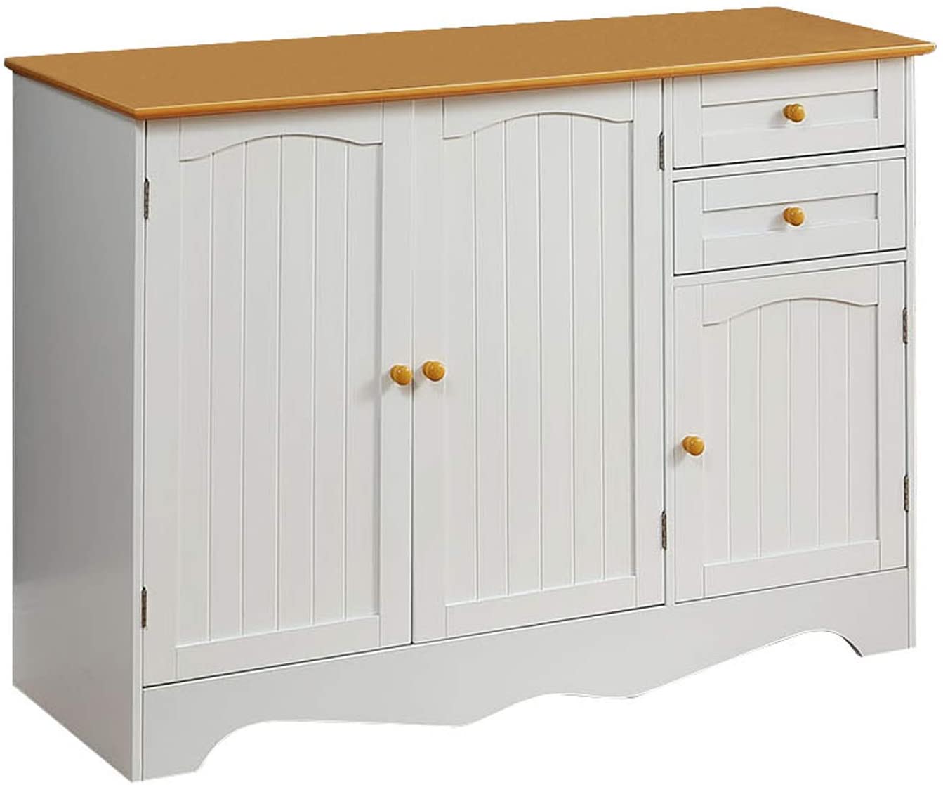 Kitchen Buffet with Three Doors and Two Drawers