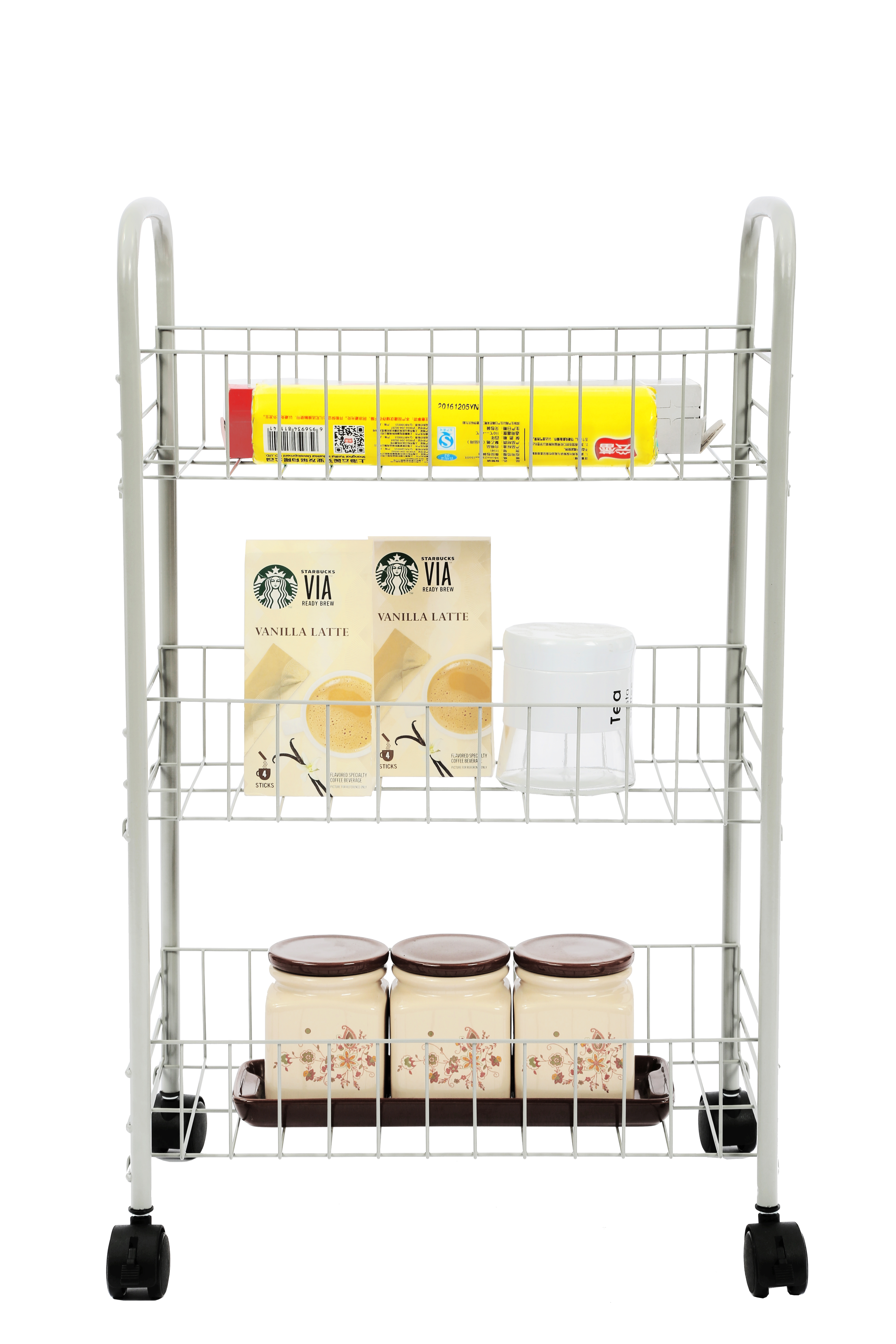 Metal Microwave Oven Rack with Wire Shelving