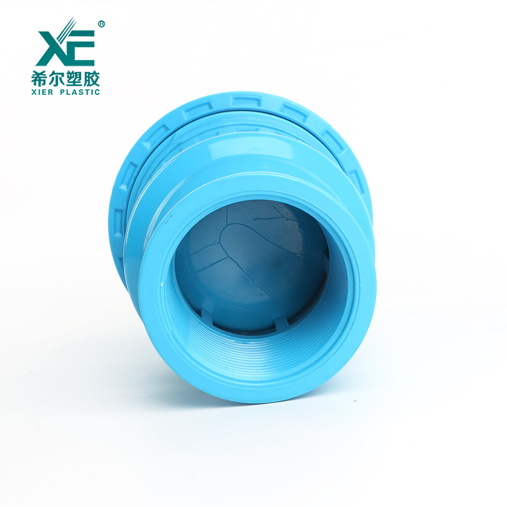 PVC Foot Valve with NBR O-ring, SS201 Spring, and PVC Ball
