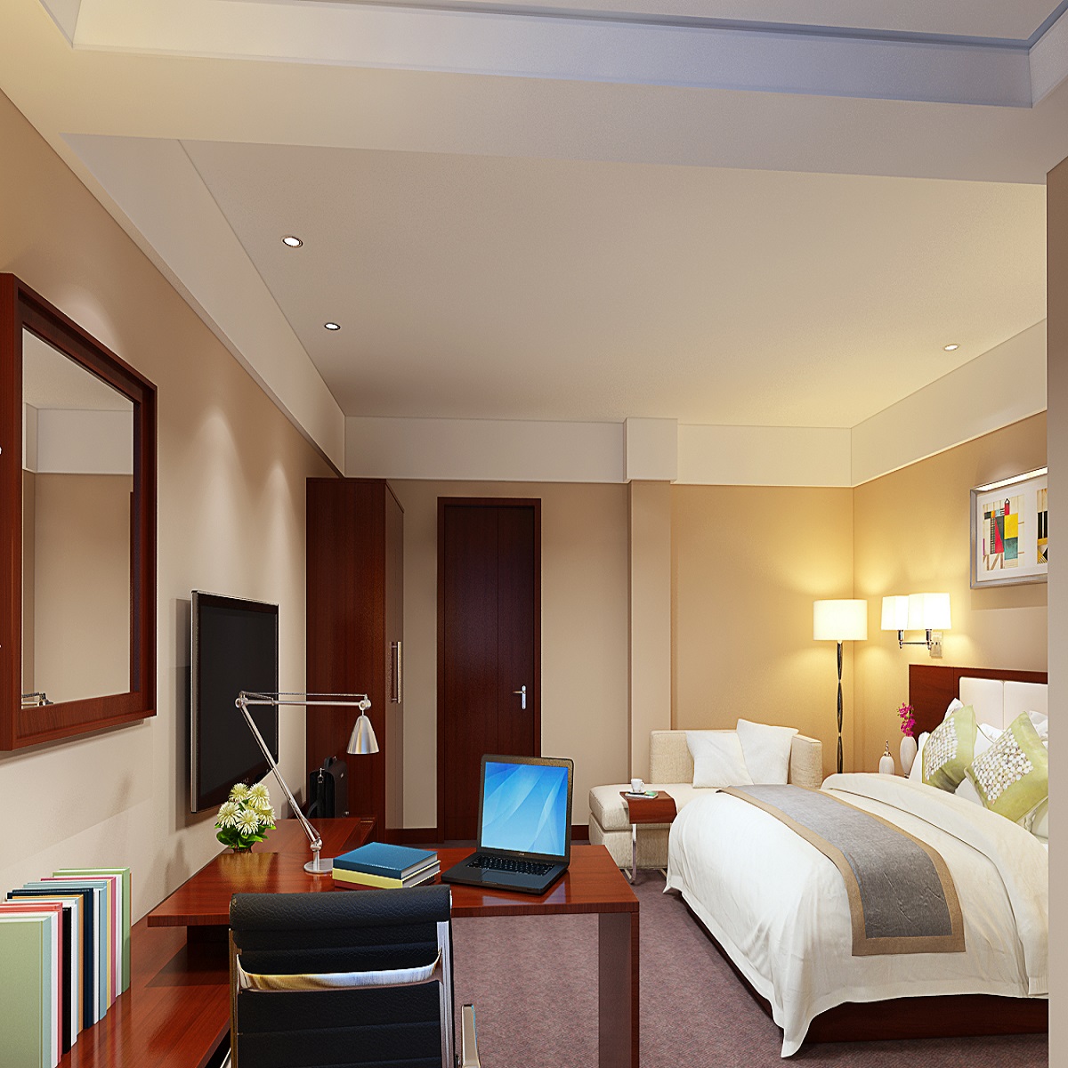 3-Star Business Hotel Double Bedroom