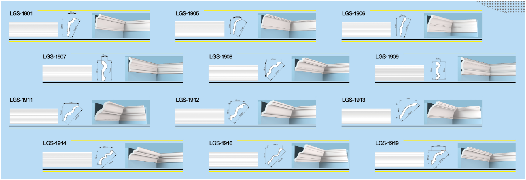 XPS Decorative Cornice