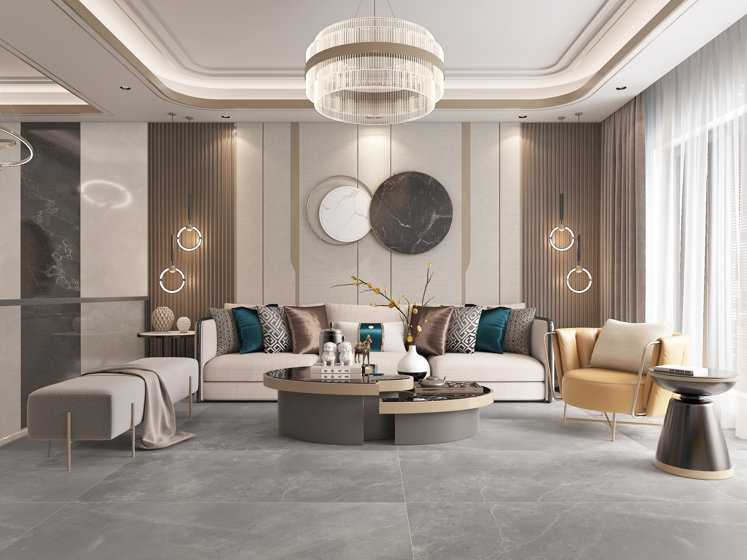 Rustic Glazed Porcelain Floor Tile 60-120FMC10003M