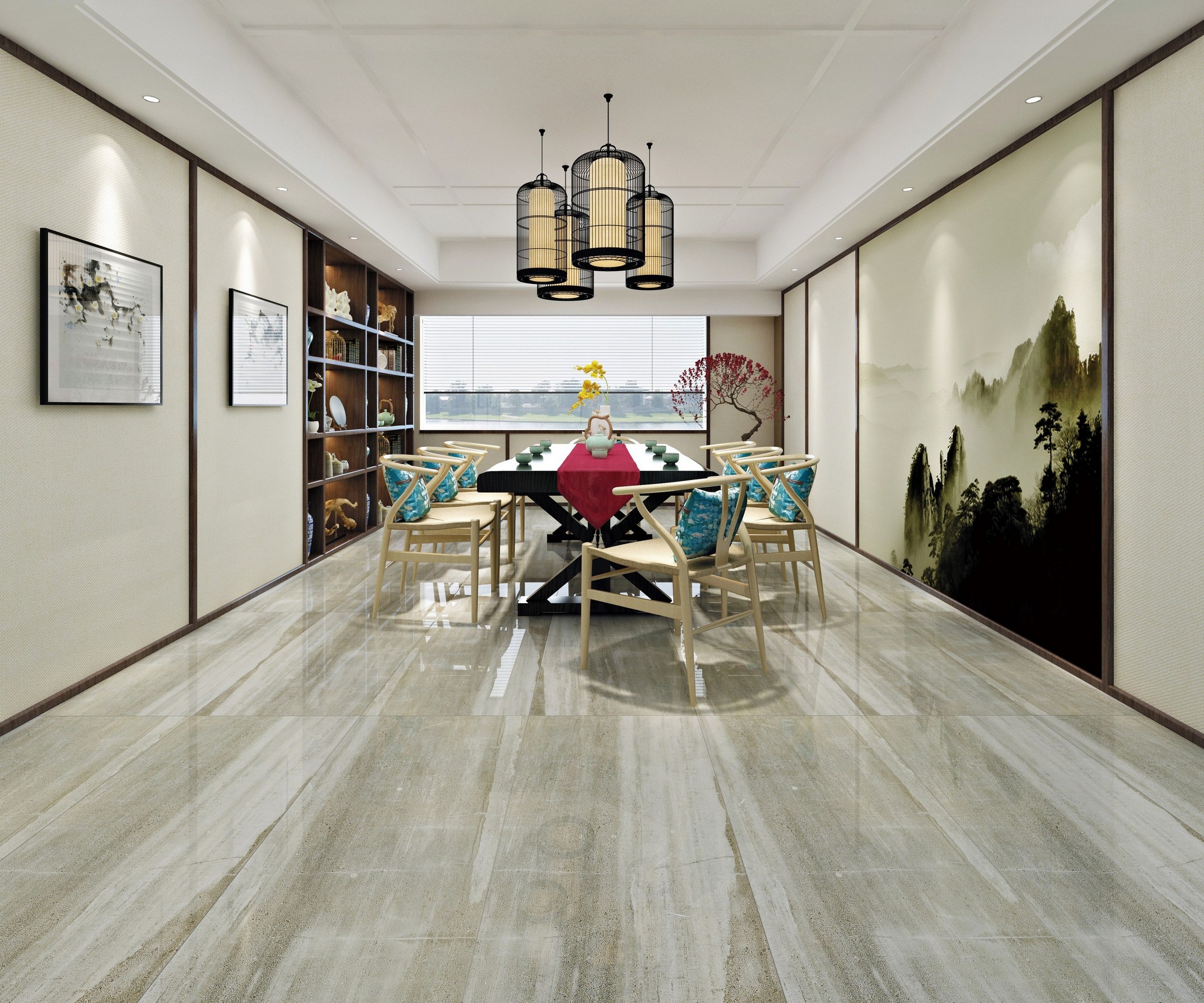 Porcelain Marble Floor Wall Tile 60x120cm