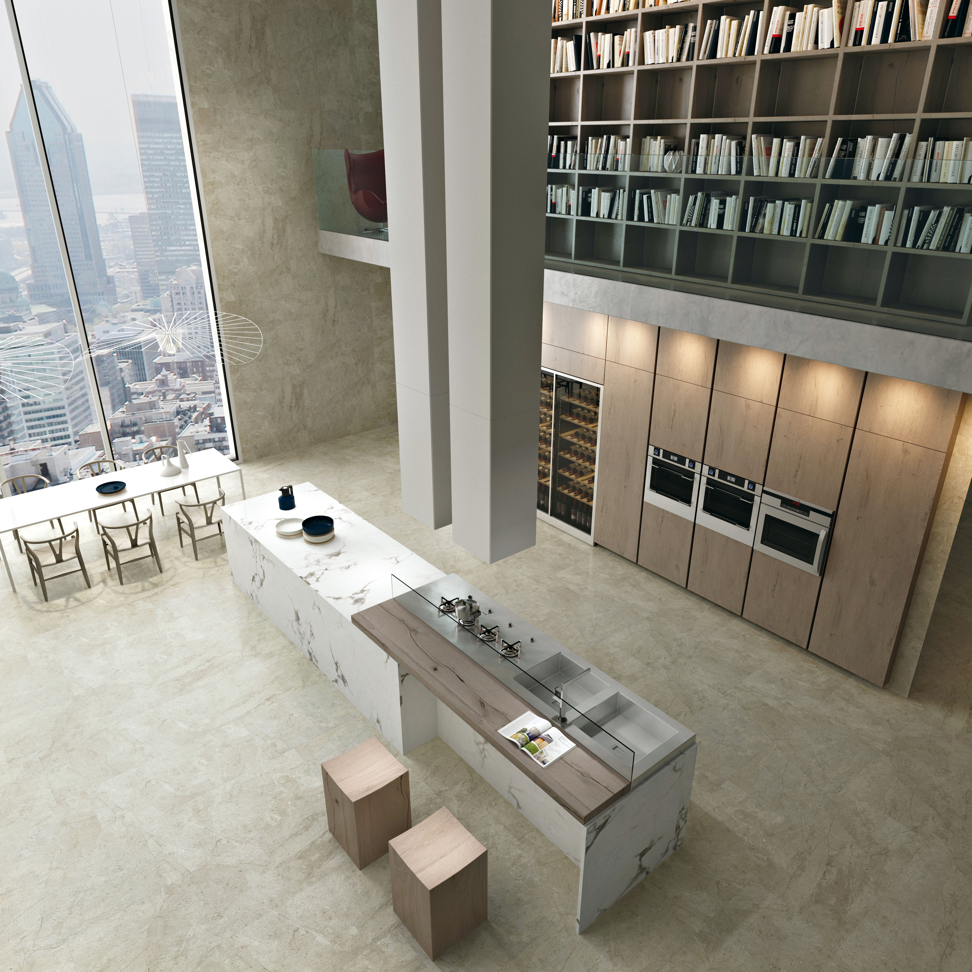 Rustic Glazed Porcelain Floor Tile 60x120cm
