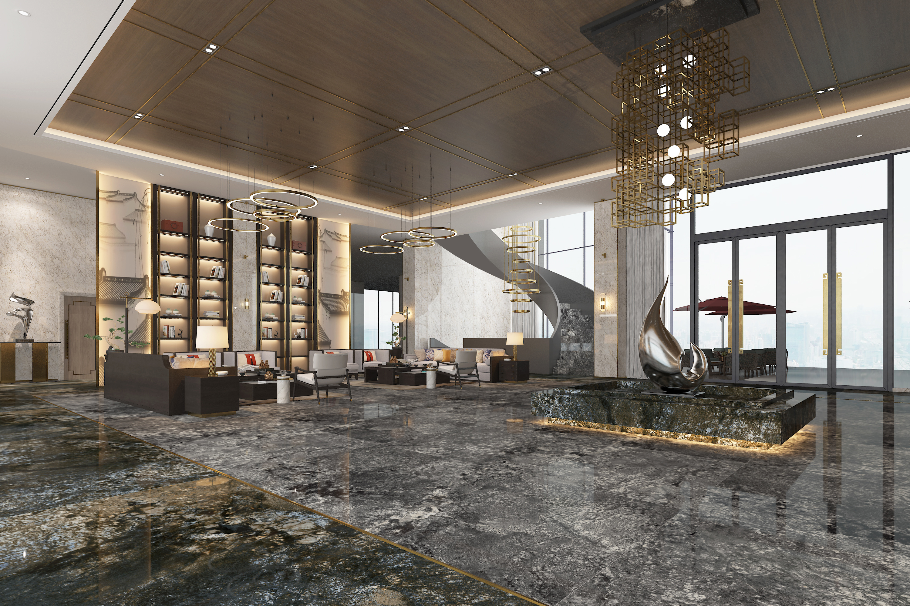 Porcelain Slab Marble Tile Floor Wall 90-180FMX10803PM