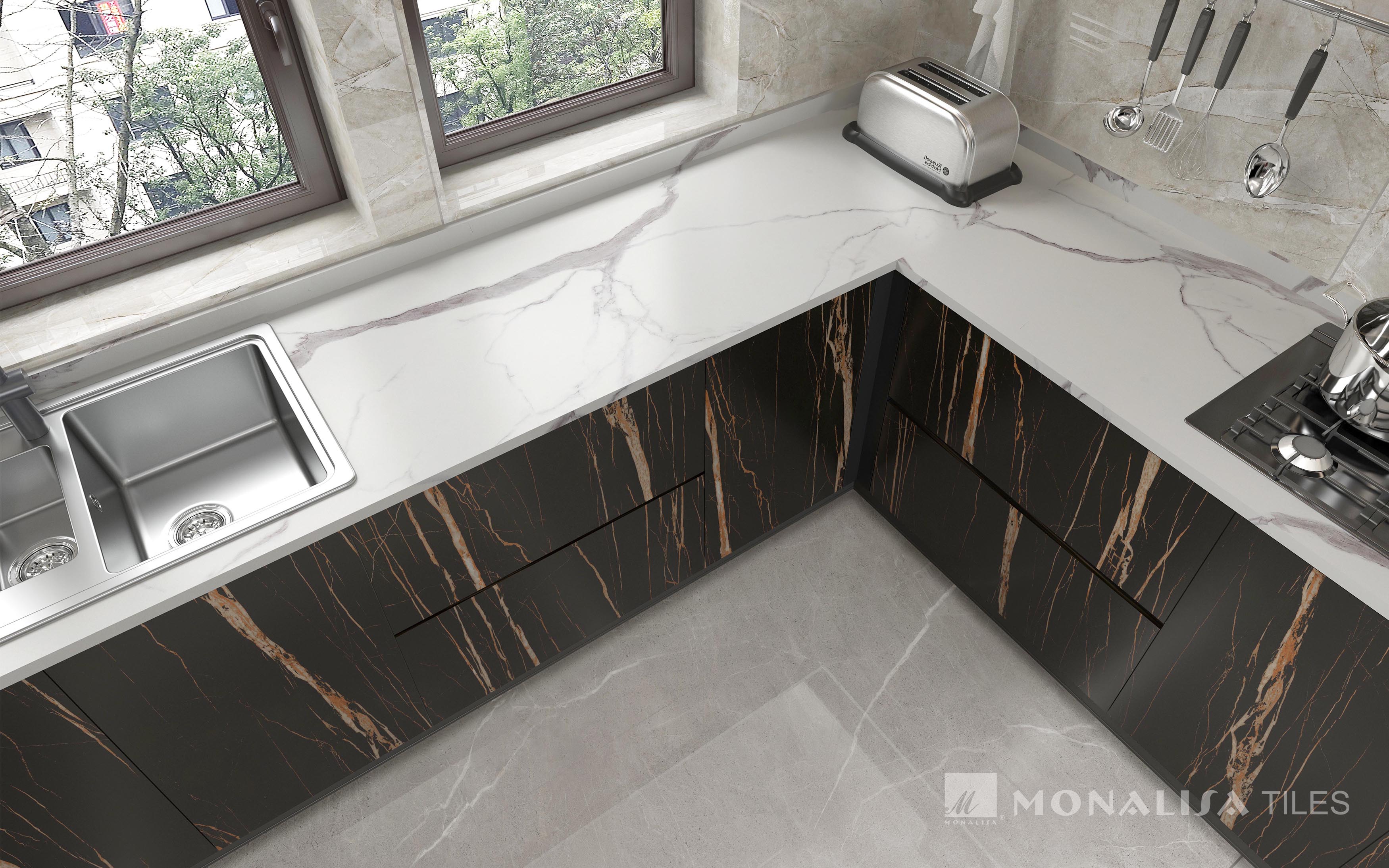 Sintered Stone Porcelain Slab Countertop Tile