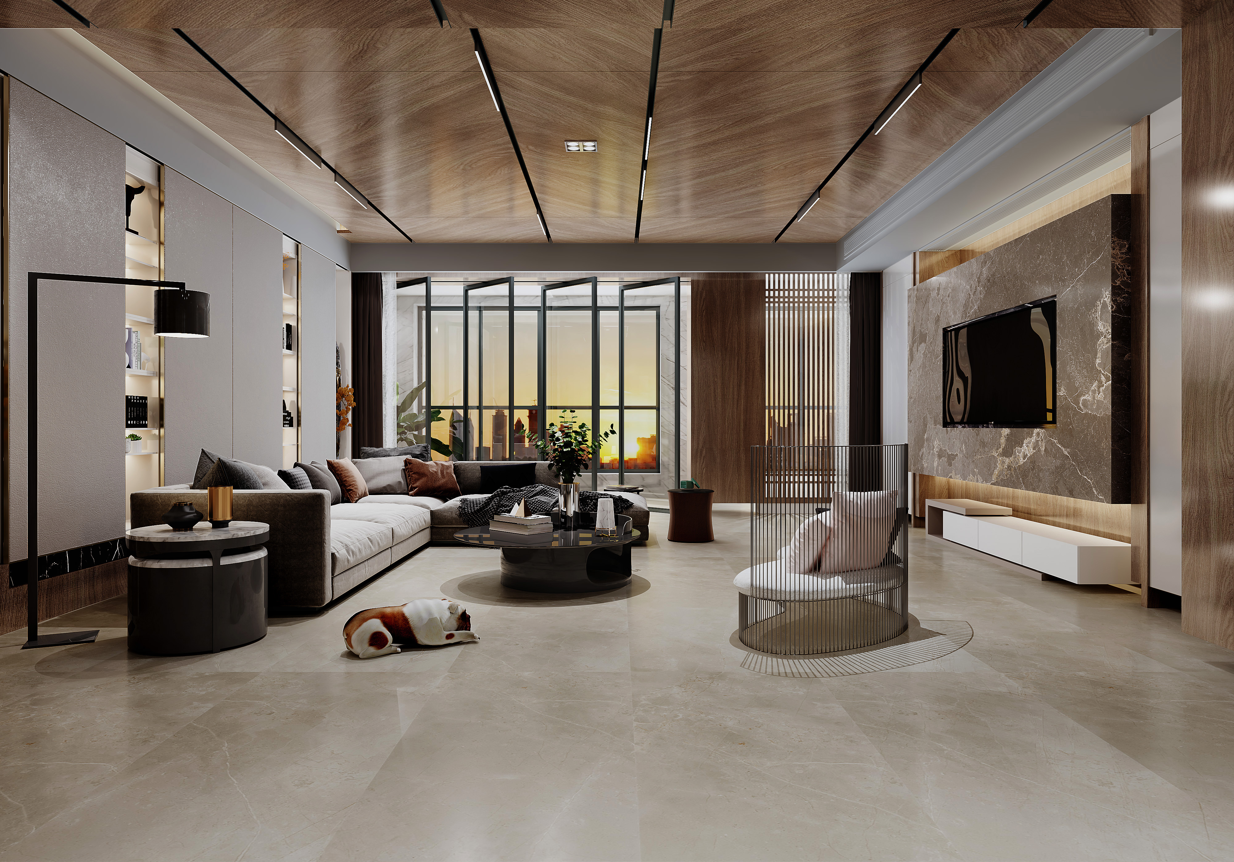 Rustic Glazed Porcelain Floor Tile 60-120FMC10002M