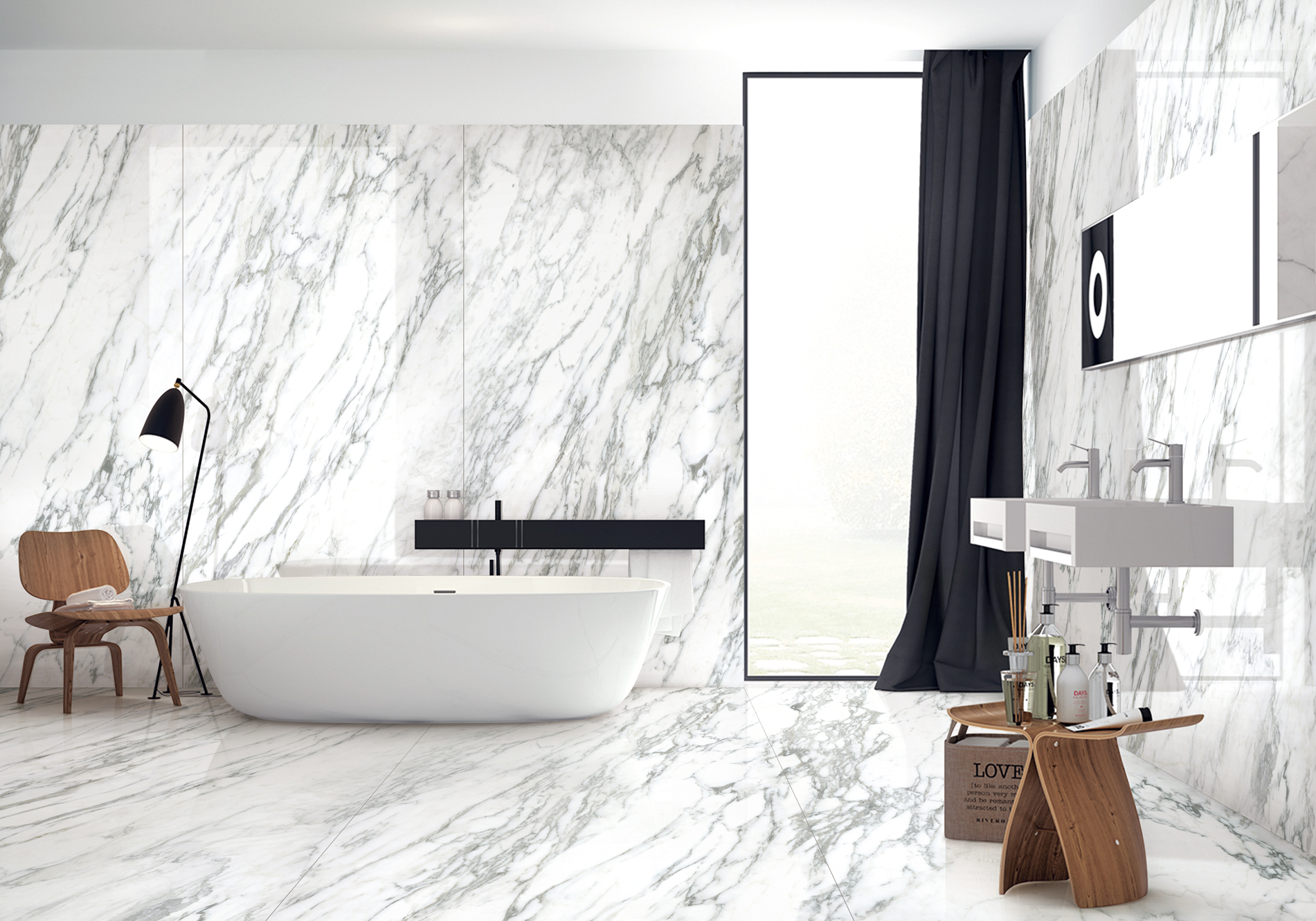 Porcelain Slab Floor and Wall Tile 120x240cm