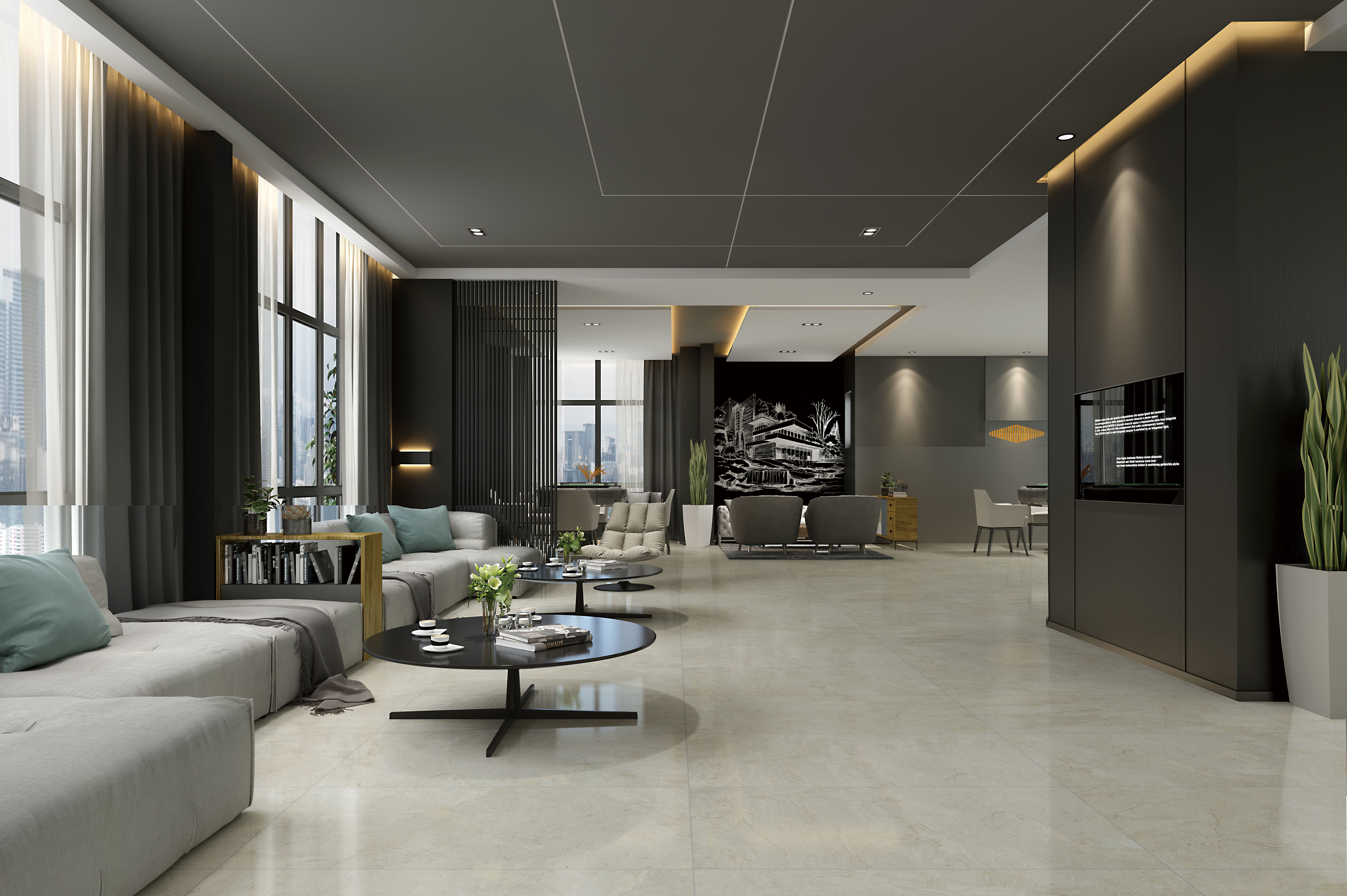 Glazed Porcelain Floor Tile 60x120cm