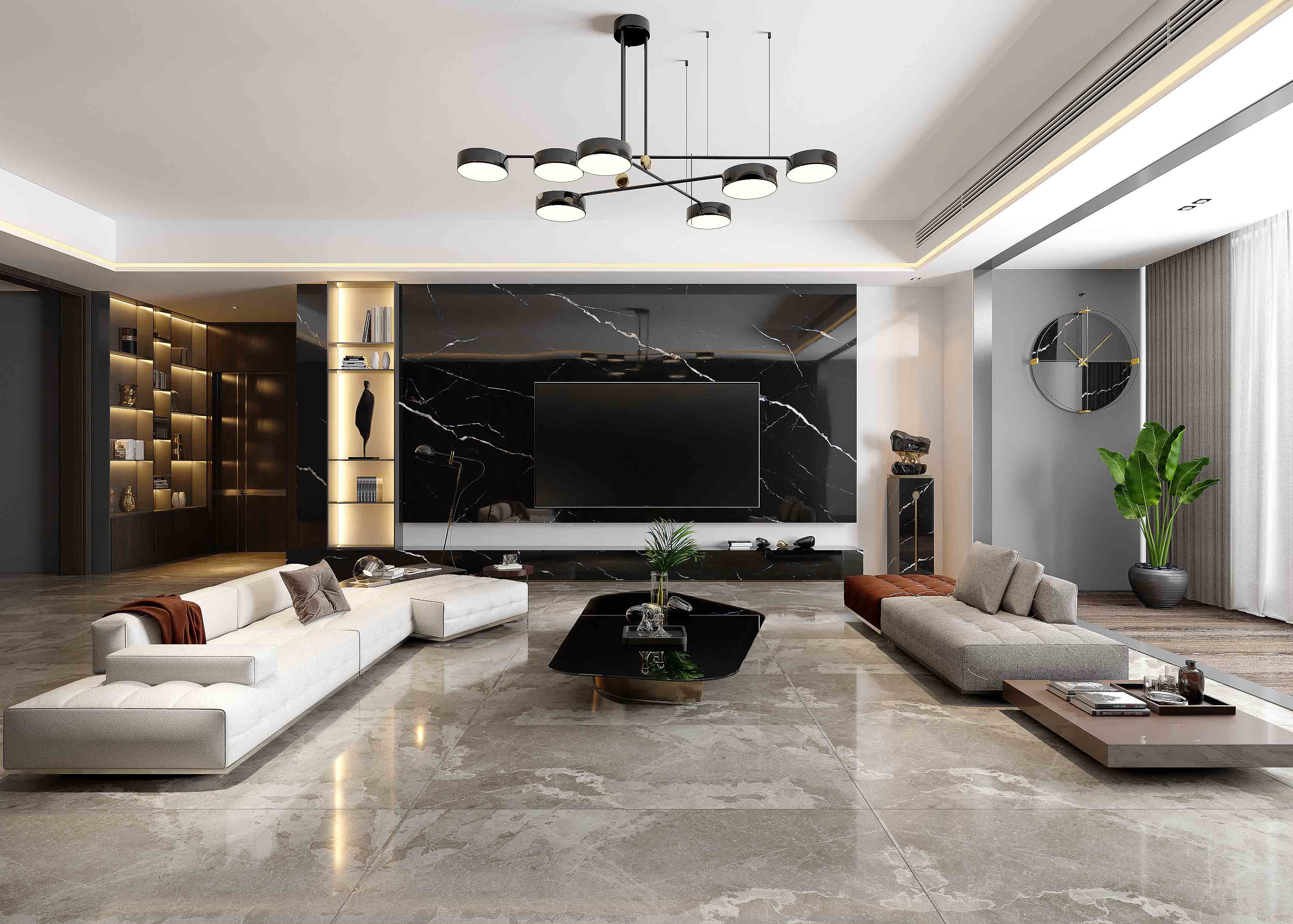 Porcelain Slab Marble Tile Floor Wall 90-180FMZ10007RPM