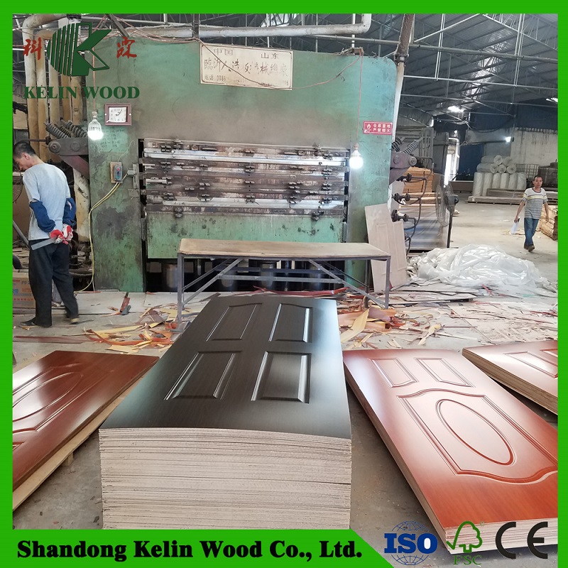 Sapele Wood Veneer HDF Door Skin