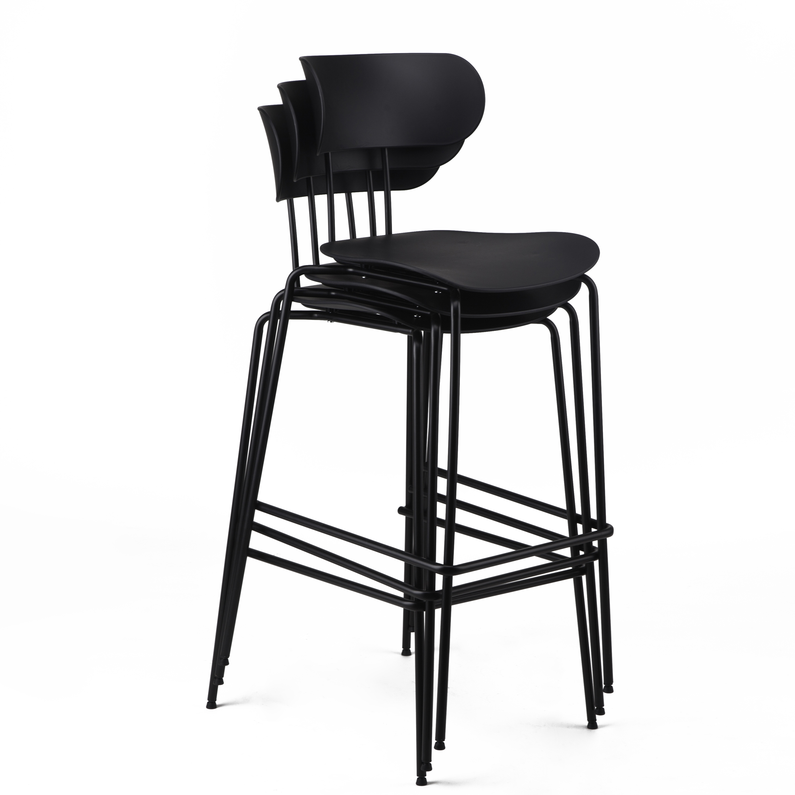 AFM1534 Modern Chair with Traditional Crest-Shaped Backrest