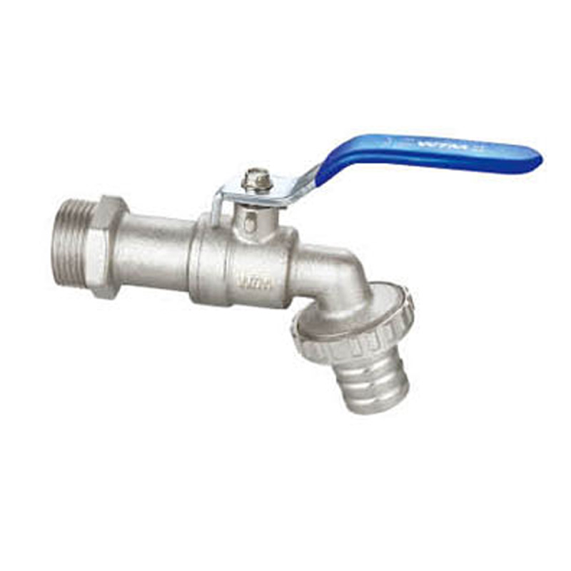 Standard Brass Ball Hose Bibcock with Long Steel Handle
