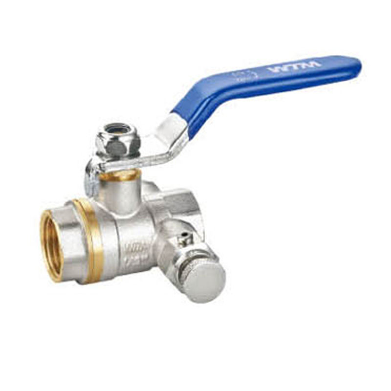 Air-Vent Brass Ball Valve with Long Steel Handle