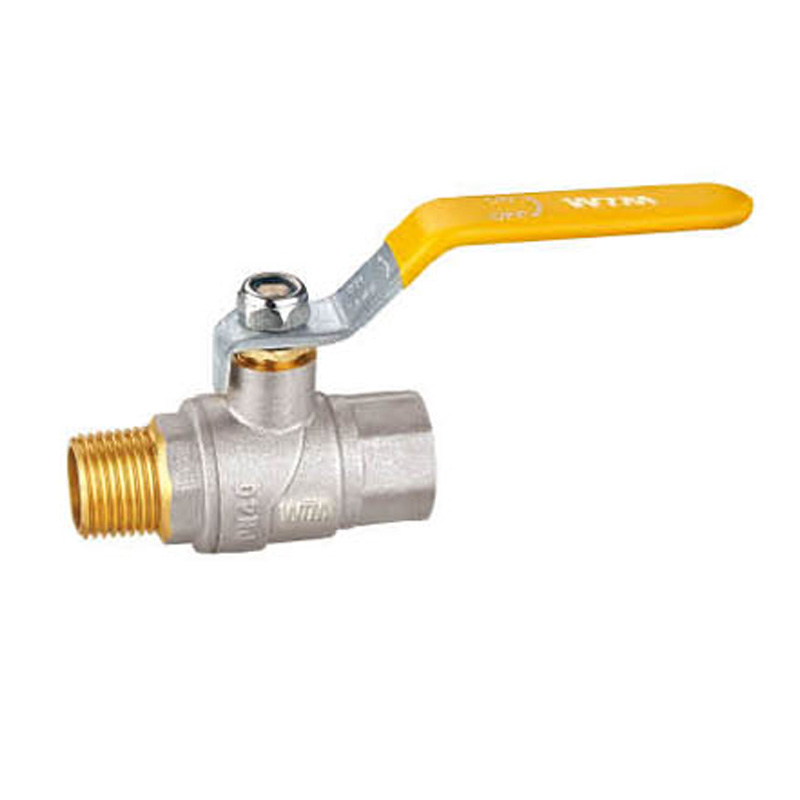Gas Brass Ball Valve with Long Steel Handle