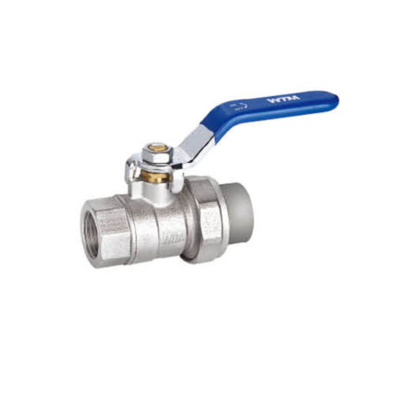 Female PPR Brass Ball Valve with Long Steel Handle