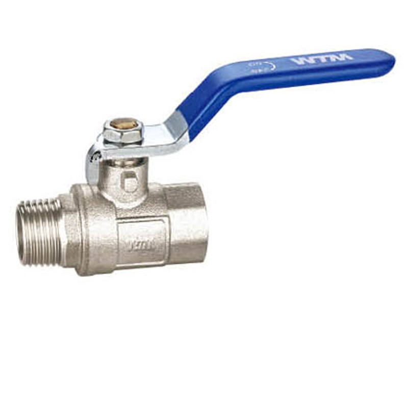 Medium Brass Ball Valve with Long Steel Handle