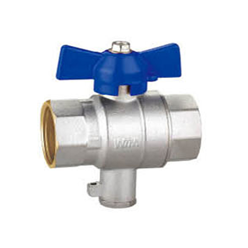 Thermometry Brass Ball Valve with Aluminium Butterfly Handle