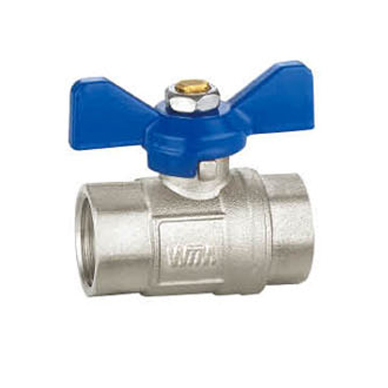 Medium Brass Ball Valve with Aluminum Butterfly Handle