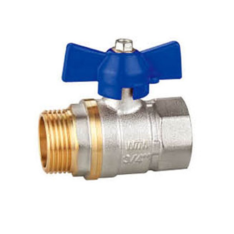 Economical Brass Ball Valve with Aluminum Butterfly Handle