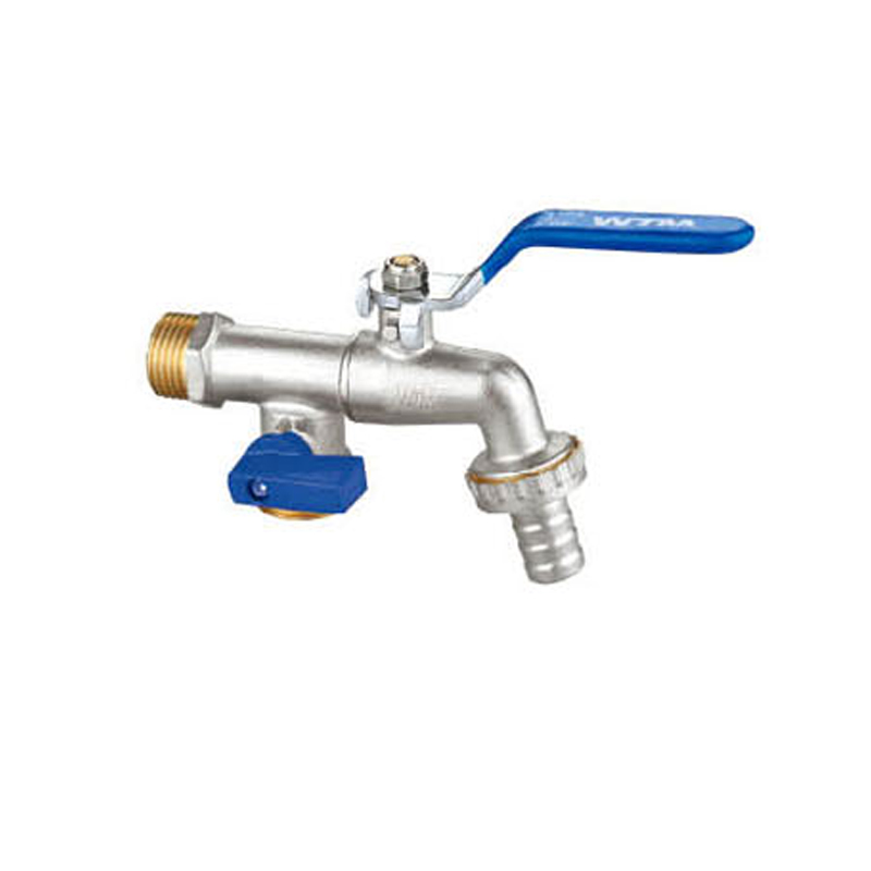 Brass Hose Bibcock with Valve and Long Steel Handle