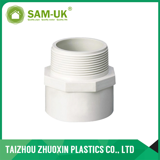 PVC DIN Standard Male Adapter for Water Pipe Systems