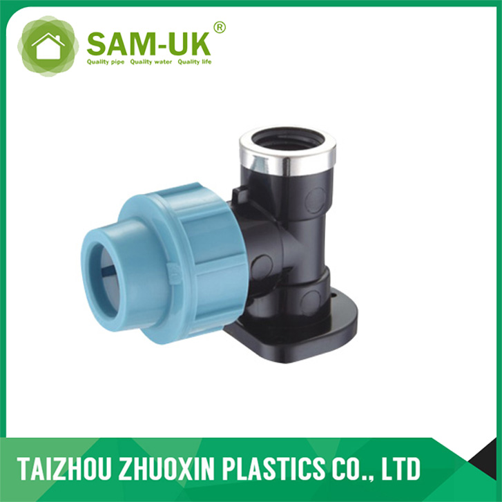 Polypropylene Compression Elbow with Plated Fitting