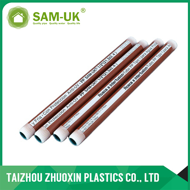 PVC BSP Thread Hot and Cold Water PP Pipe for Plumbing