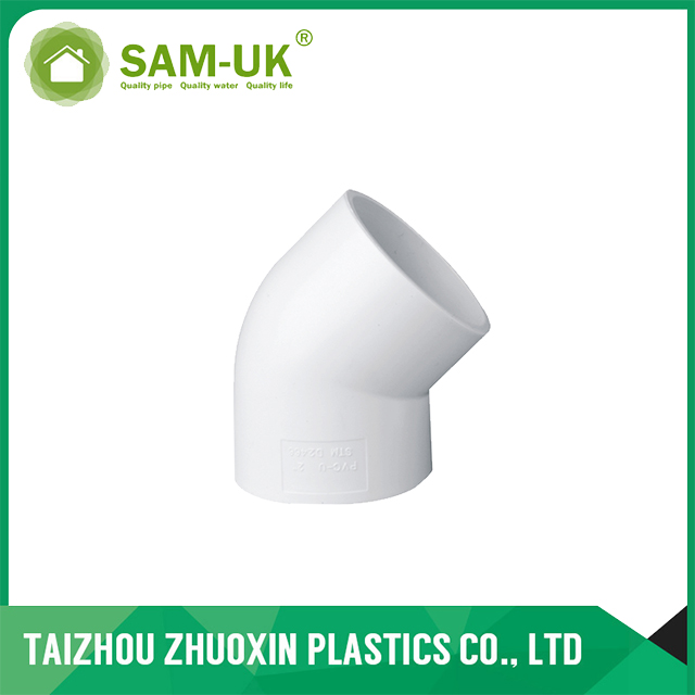 PVC Plumbing Pipe Fittings 45 Degree Elbow