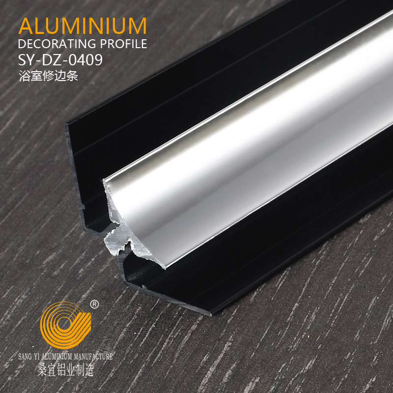 Aluminium Internal Corner Profile Bathroom Edge Trim