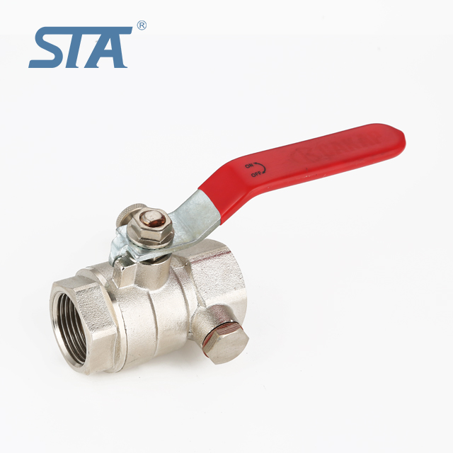 Forged Brass Ball Valve, Sand-Blasted Nickel-Plated, 1/2"-2" BSP Threaded