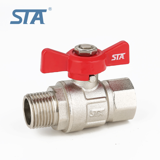 Forged Brass Ball Valve with Butterfly Handle