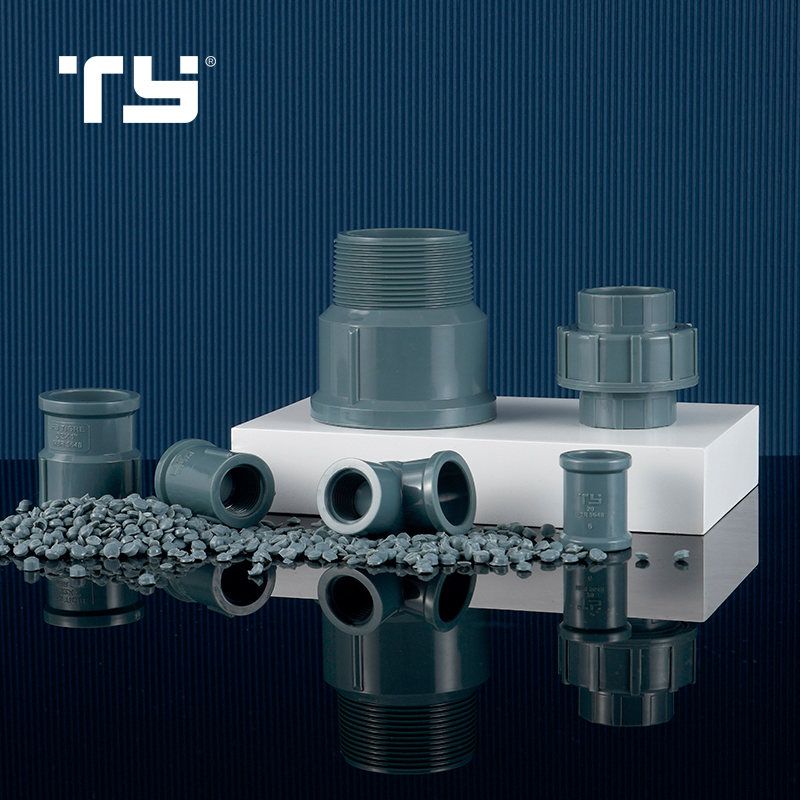 PVC-U NBR5648 Water Supply Brass Thread Female Tee