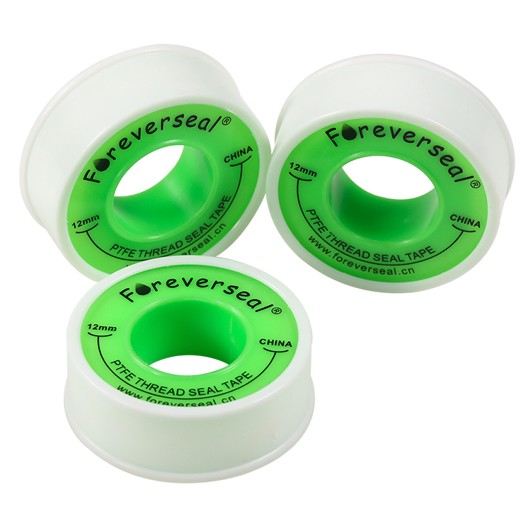 12mm Green Shell White Belt PTFE Tape for Gas and Water Pipes