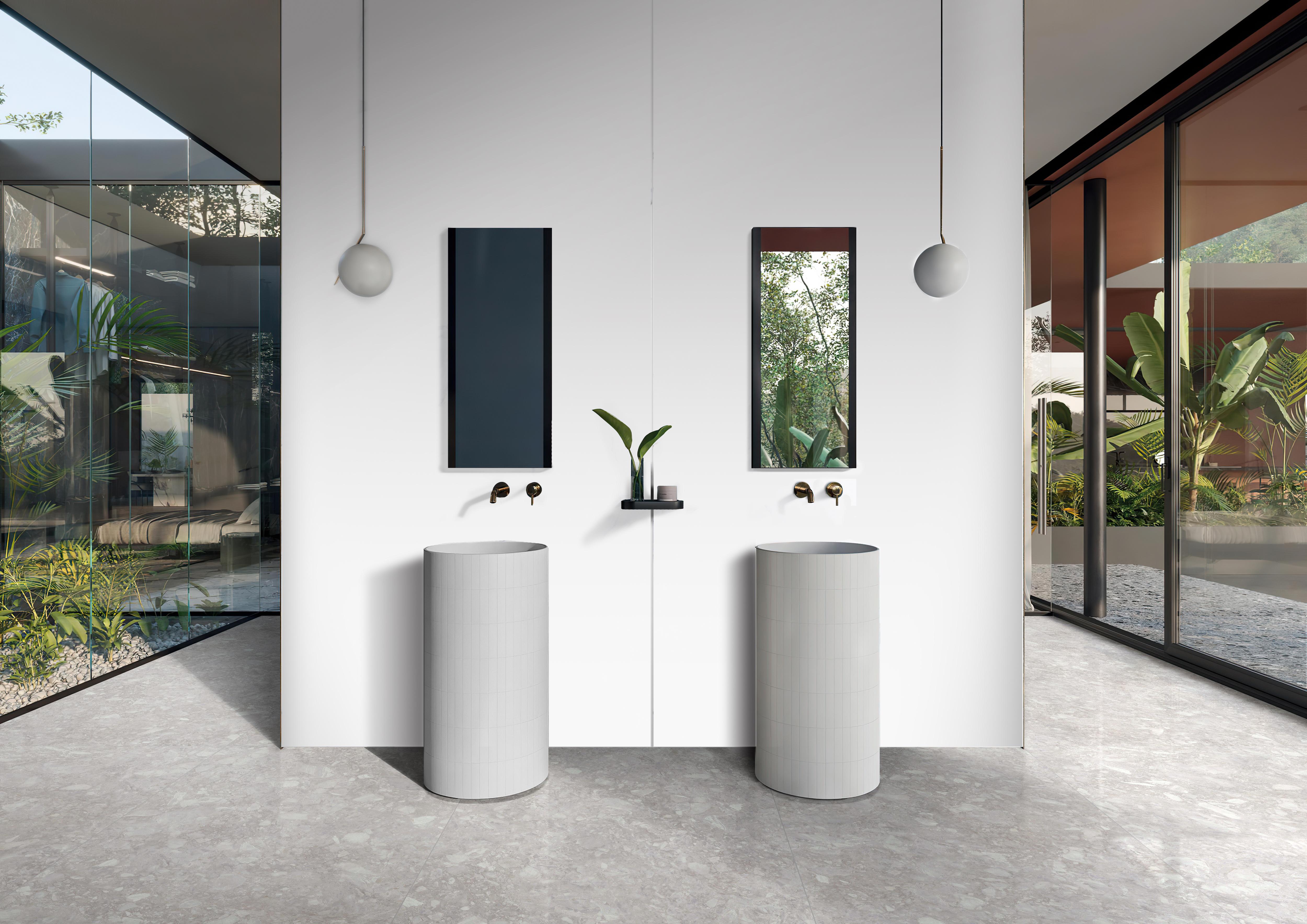 Extra-Large Porcelain Slab Tile Marble Effect