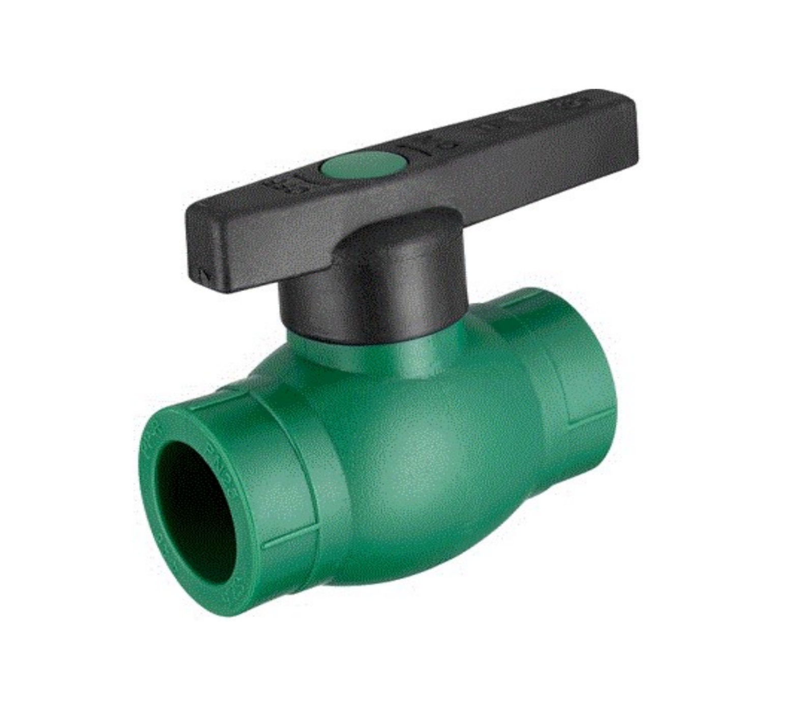 PPR Pipe Brass Plastic Valve with Black Handle