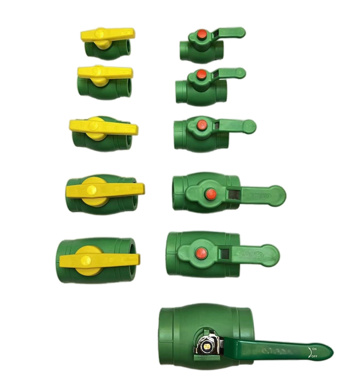 PPR Metal-Coated Plastic Handle Copper Ball Valve