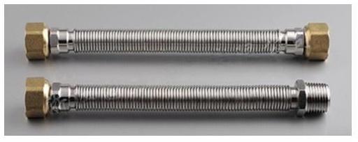 Stainless steel corrugated hose for mobile gas appliances