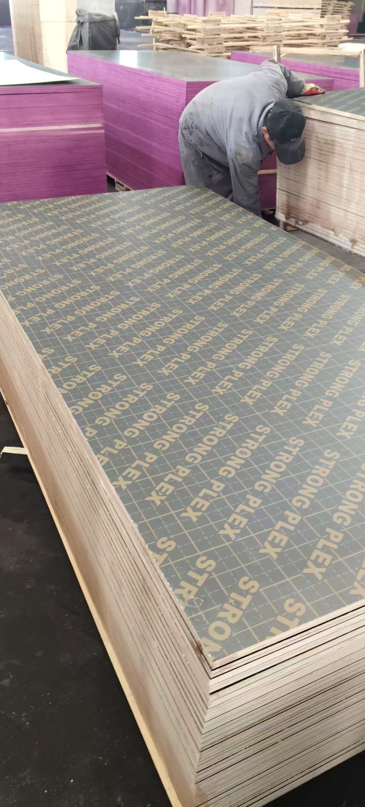 Black Film Faced Plywood with Logo