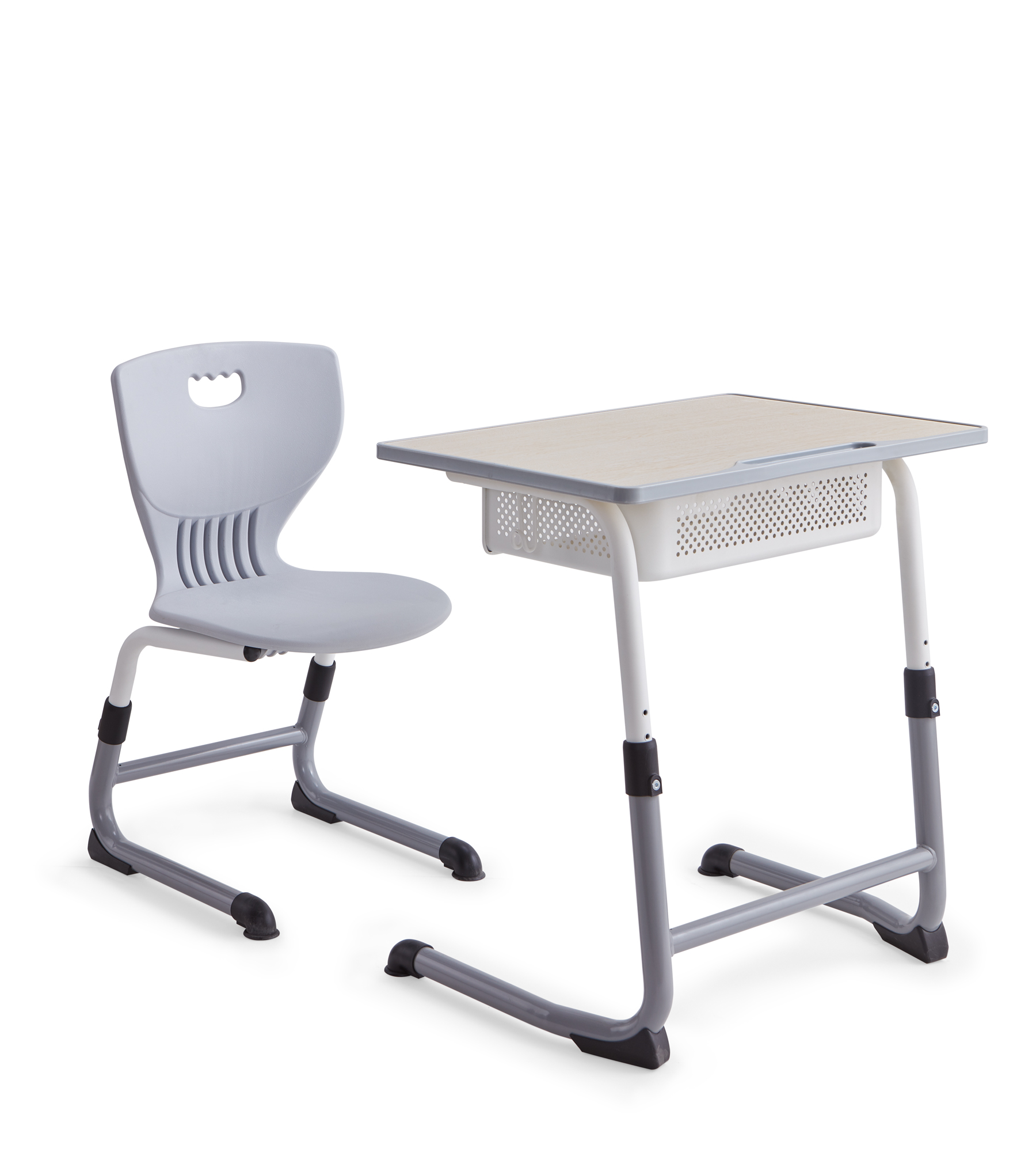 Height Adjustable School Desk and Chair Set