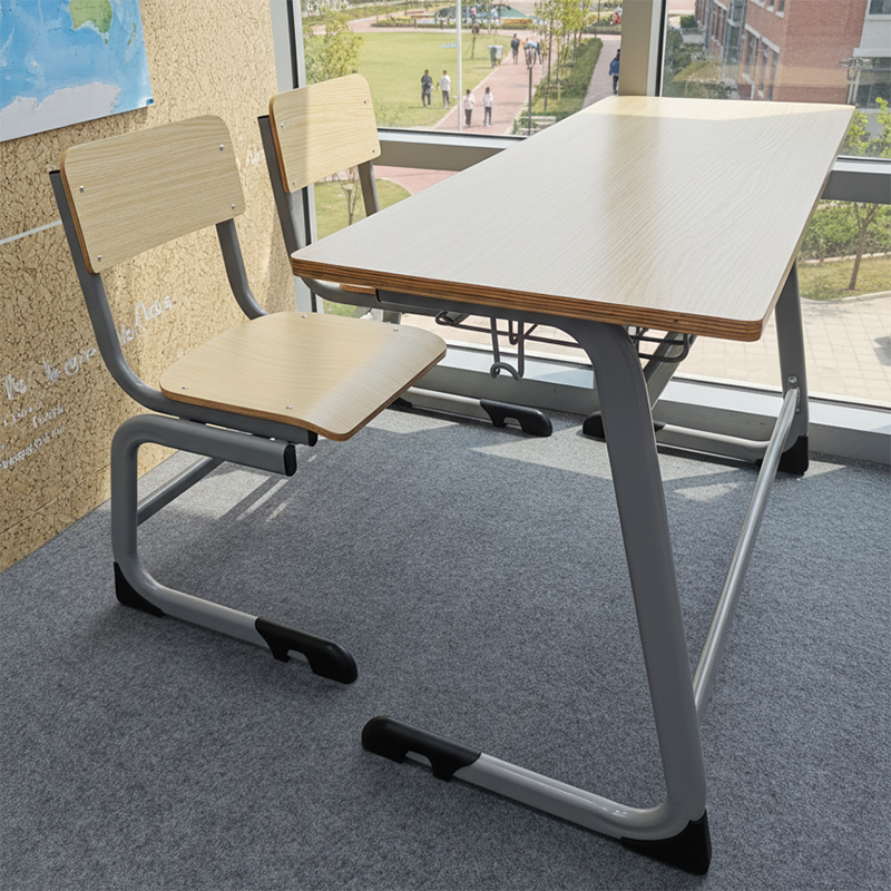 Double Seater School Desk and Chair Set