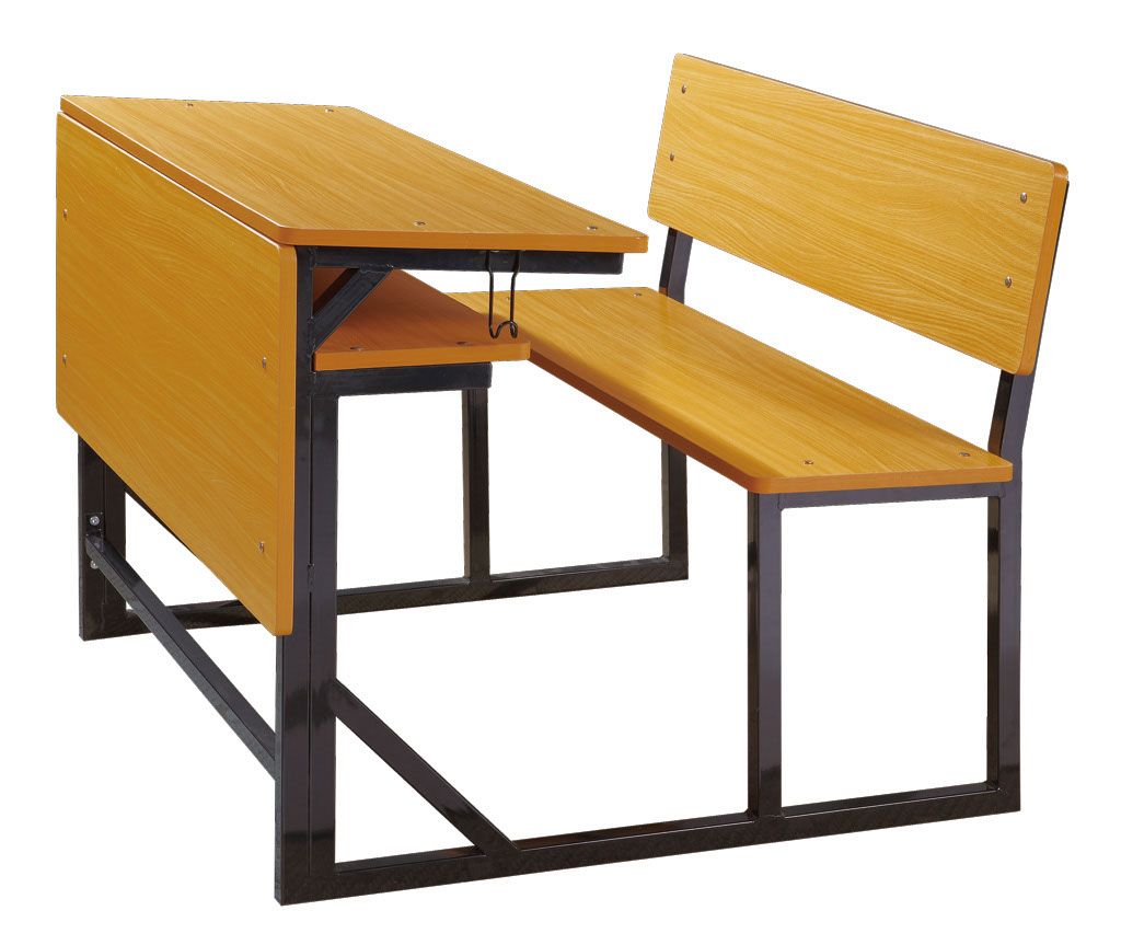 Double School Desk and Chair Set