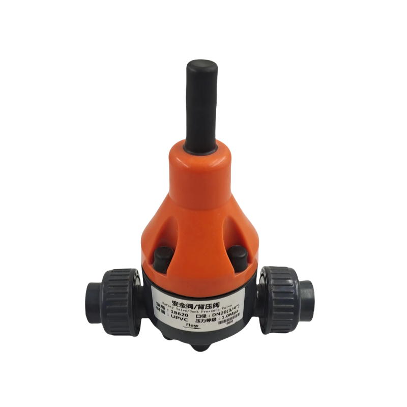 PVC Industrial Pressure Regulating Safety Valve for Fluid Control