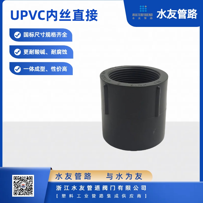 Threaded Pipe Connector for Drainage, Chemical, and Food Processing Systems