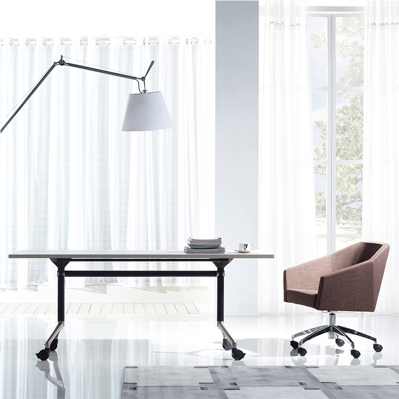 C81 Folding Conference Melamine Table with Castors