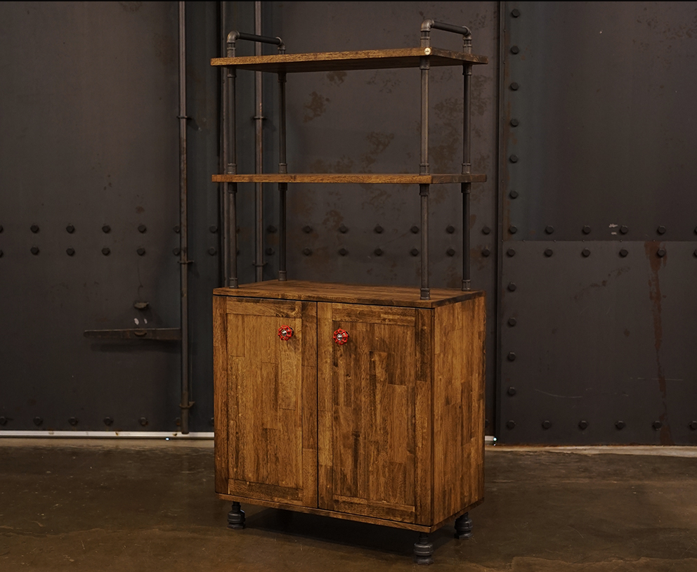 Industrial Double Door Cabinet with Adjustable Feet