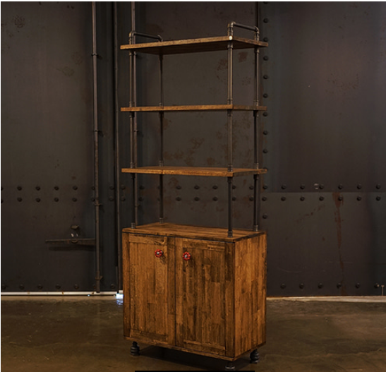 Industrial Double Door Cabinet with Adjustable Feet