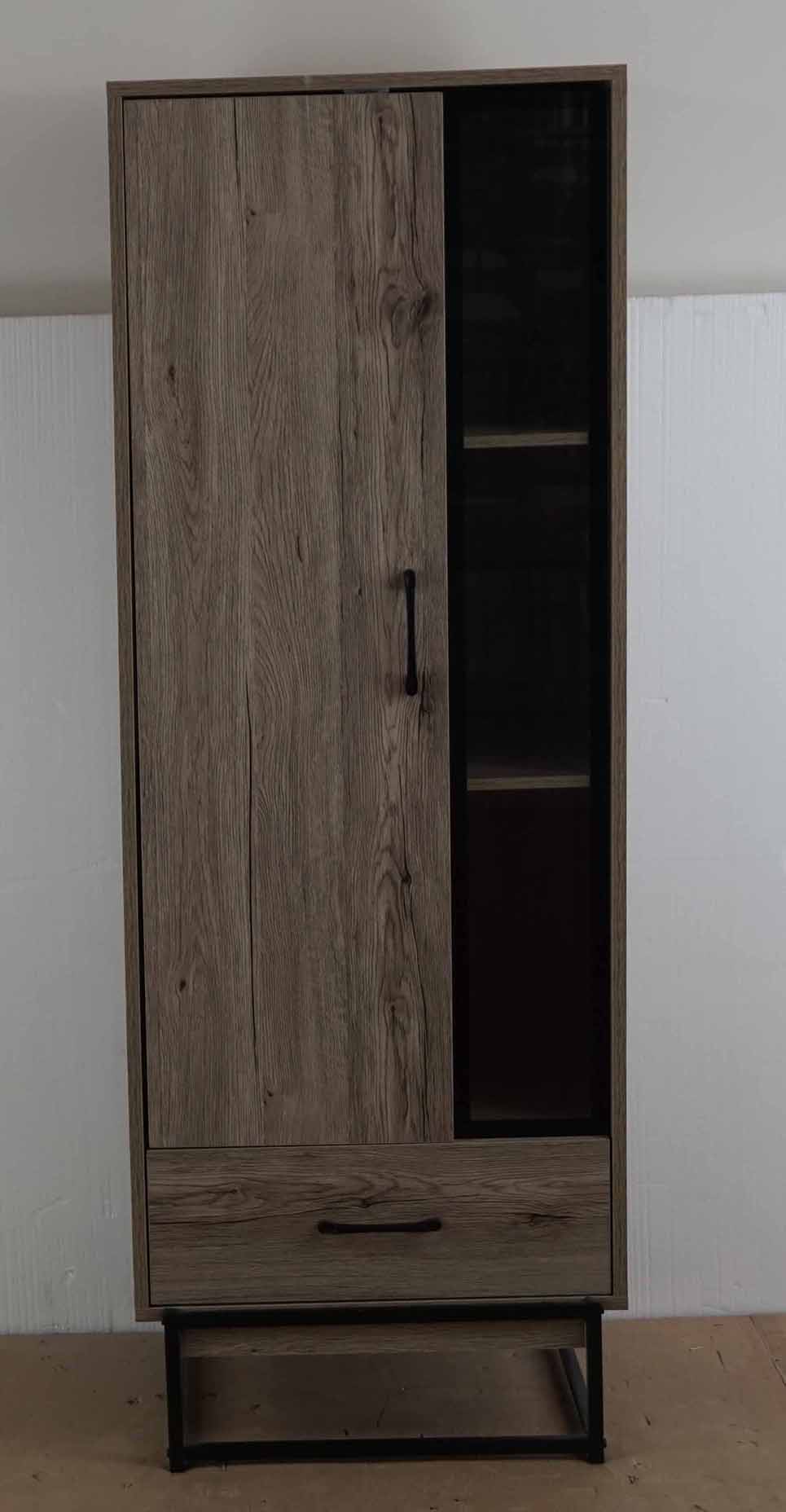 Metal and Manufactured Wood Bookcase