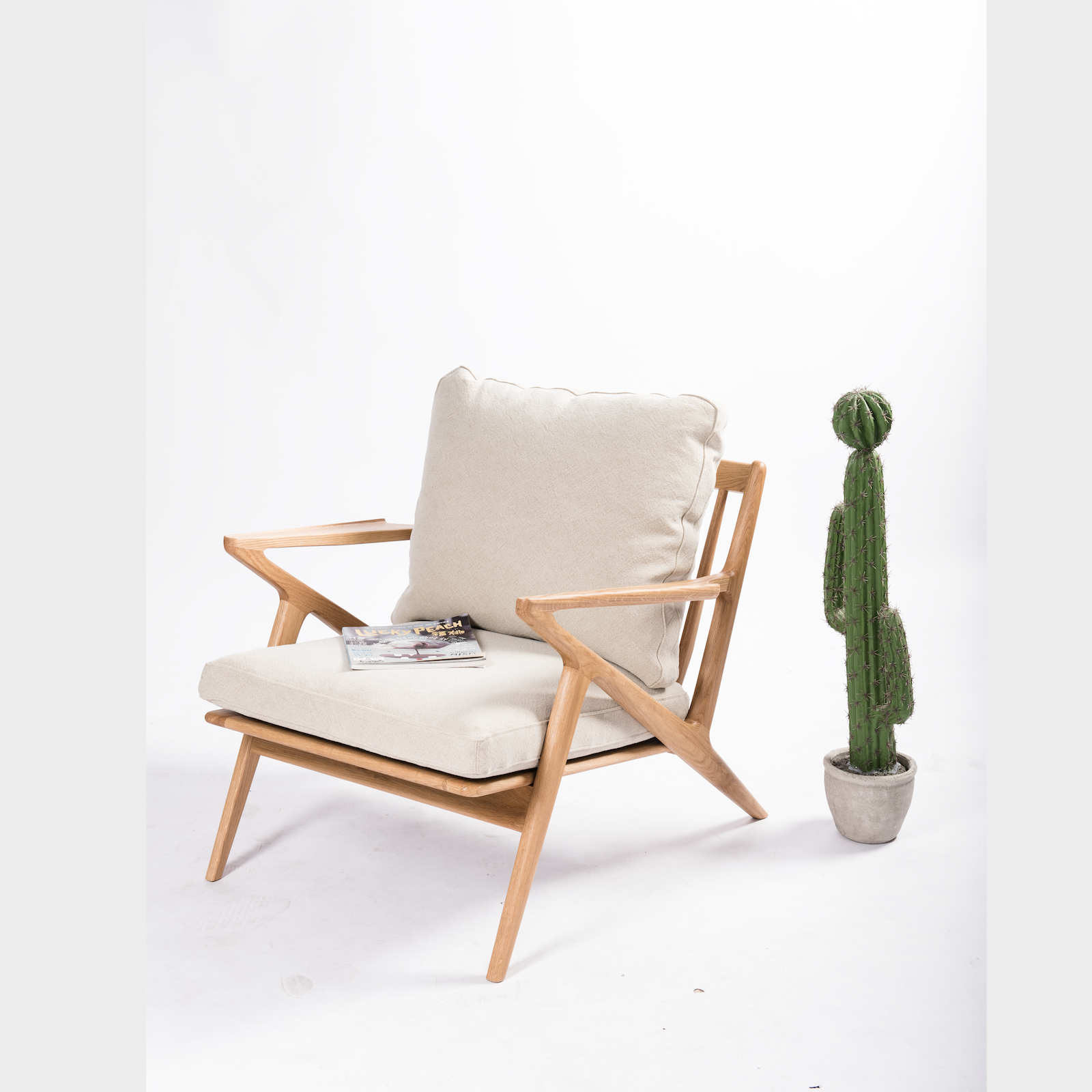 Solid American Oak Armchair